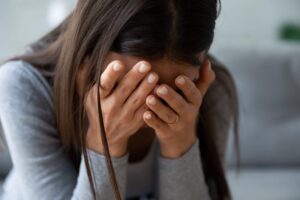 Photo of crying woman