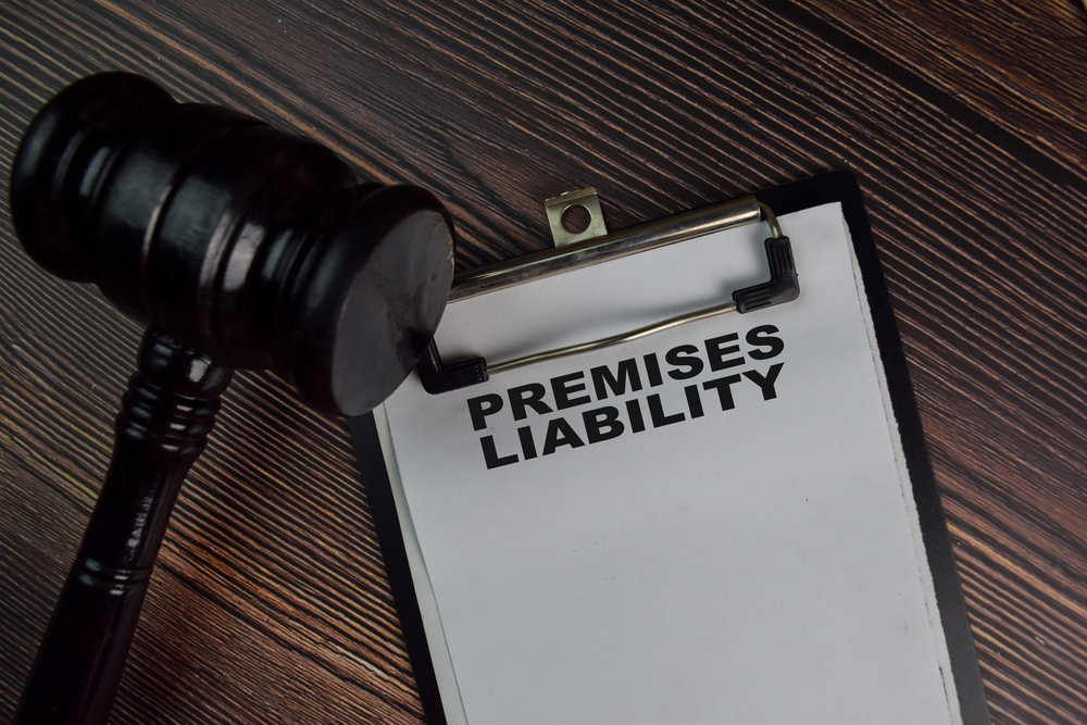 Photo of Premises Liability Writen on a Paperwork